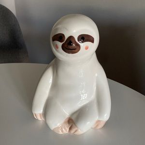 Ceramic Sloth Piggy Bank